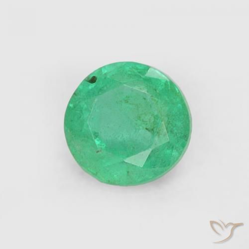 Émeraude Vert frais naturelle Tour, 0.18 ct, SI