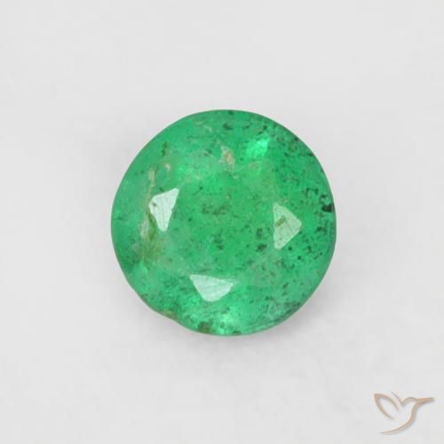 0.16ct Naturel Vert brillant Émeraude, Tour, SI
