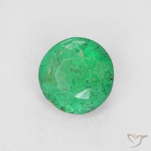 Émeraude Vert brillant naturelle Tour, 0.16 ct, SI