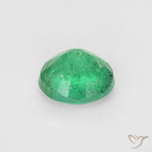 Émeraude Vert brillant naturelle Tour, 0.16 ct, SI
