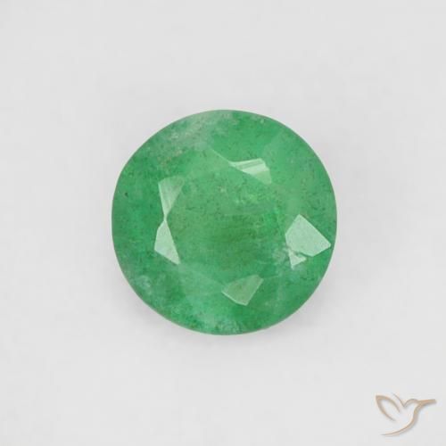 0.16ct Naturel Vert frais Émeraude, Tour, SI
