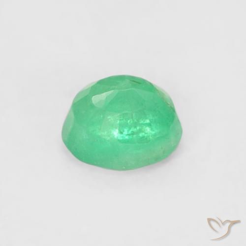 Émeraude Vert brillant naturelle Tour, 0.17 ct, SI