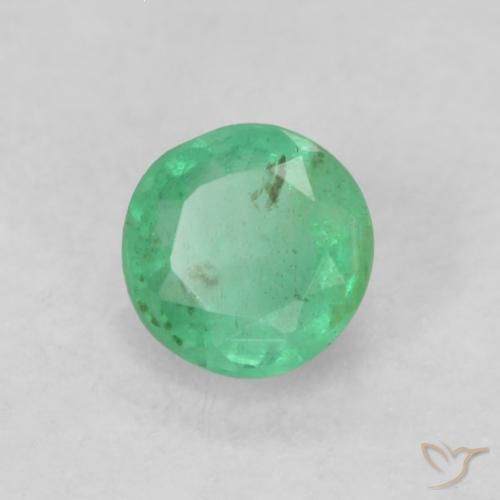 Émeraude Vert clair naturelle Tour, 0.20 ct, SI