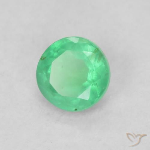 Émeraude Vert intense naturelle Tour, 0.17 ct, SI