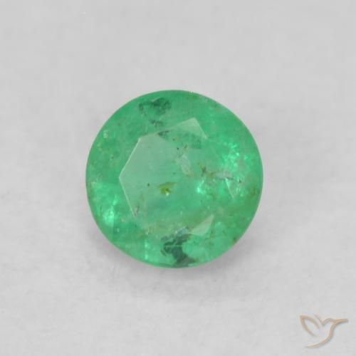 Émeraude Vert clair naturelle Tour, 0.17 ct, SI