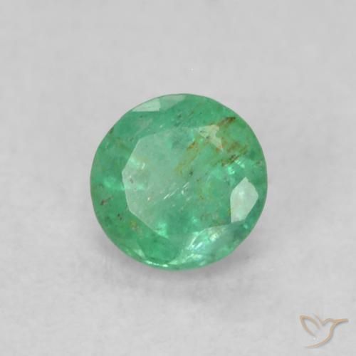 Émeraude Vert jade naturelle Tour, 0.16 ct, SI