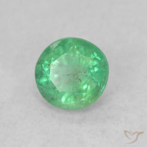 Émeraude Vert clair naturelle Tour, 0.18 ct, SI