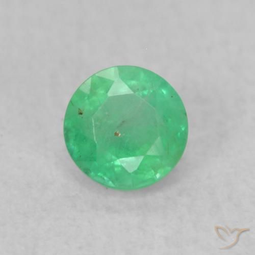 0.18ct Naturel Vert clair Émeraude, Tour, SI