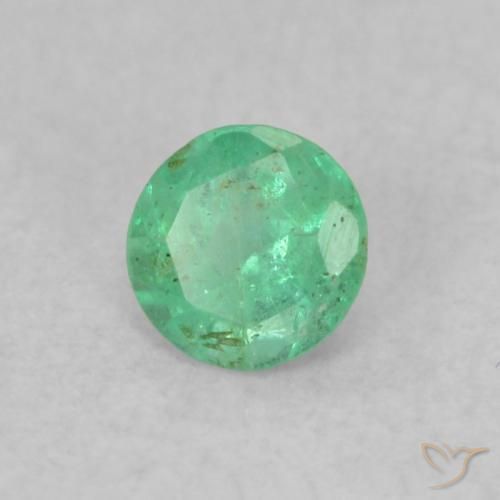 Émeraude Vert clair naturelle Tour, 0.16 ct, SI