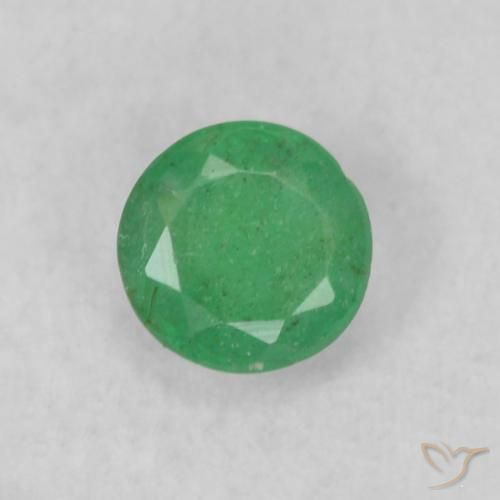 0.18ct Naturel Vert clair Émeraude, Tour, SI