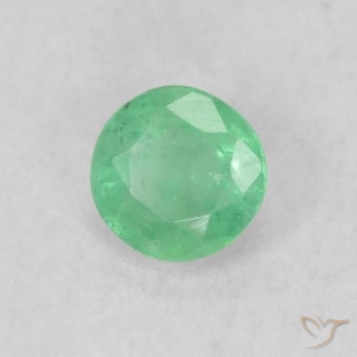 Émeraude Vert clair naturelle Tour, 0.19 ct, SI