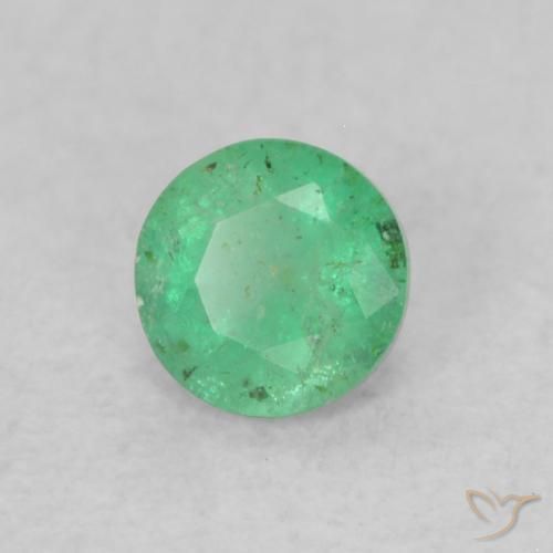 Émeraude Vert intense naturelle Tour, 0.17 ct, SI