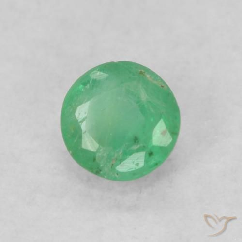 Émeraude Vert Électrique naturelle Tour, 0.19 ct, SI