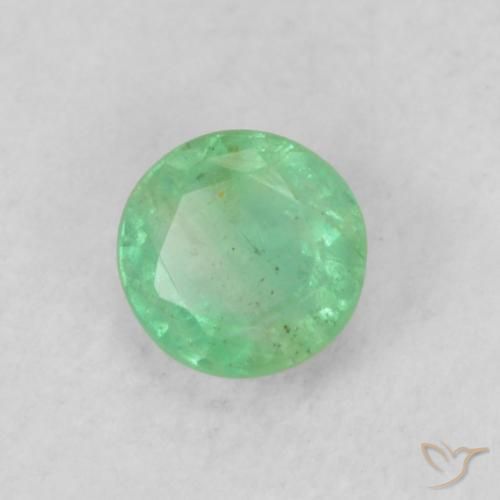 Émeraude Vert Électrique naturelle Tour, 0.20 ct, SI