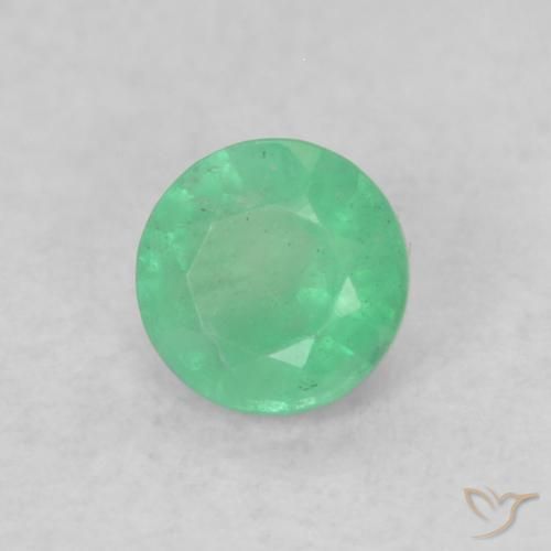 Émeraude Vert moyen naturelle Tour, 0.17 ct, SI