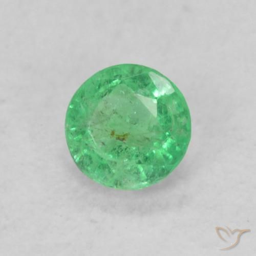 Émeraude Vert intense naturelle Tour, 0.16 ct, SI