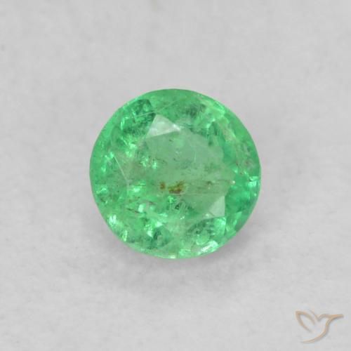 Émeraude Vert intense naturelle Tour, 0.16 ct, SI
