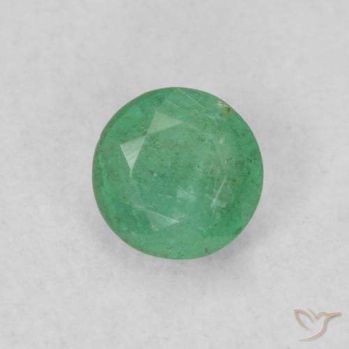 0.18ct Naturel Vert foncé Émeraude, Tour, SI