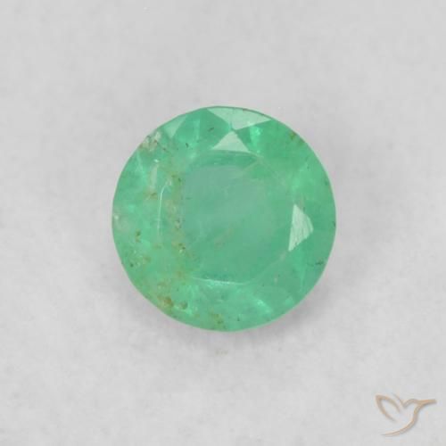 Émeraude Vert moyen naturelle Tour, 0.16 ct, SI