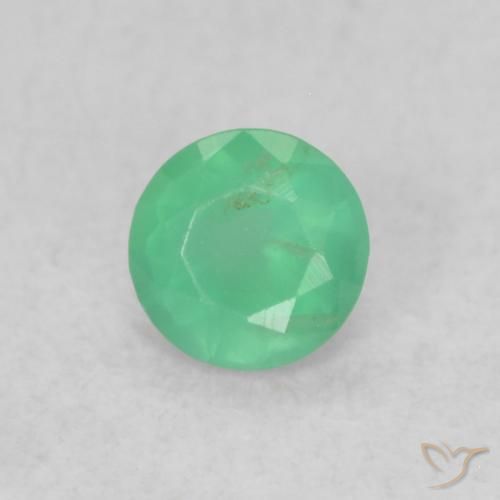 0.15ct Naturel Vert trèfle léger Émeraude, Tour, SI