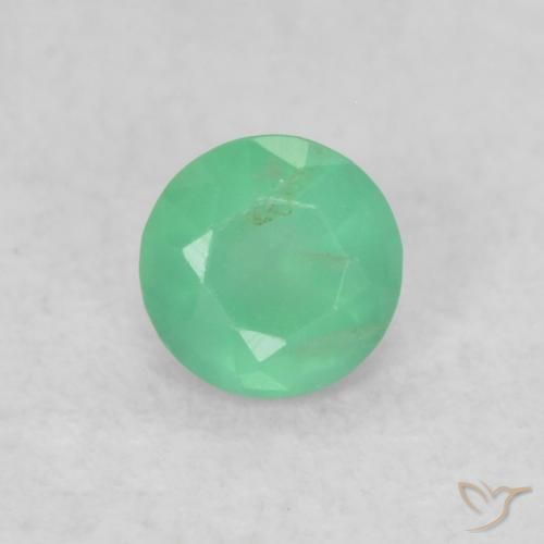 Émeraude Vert trèfle léger naturelle Tour, 0.15 ct, SI