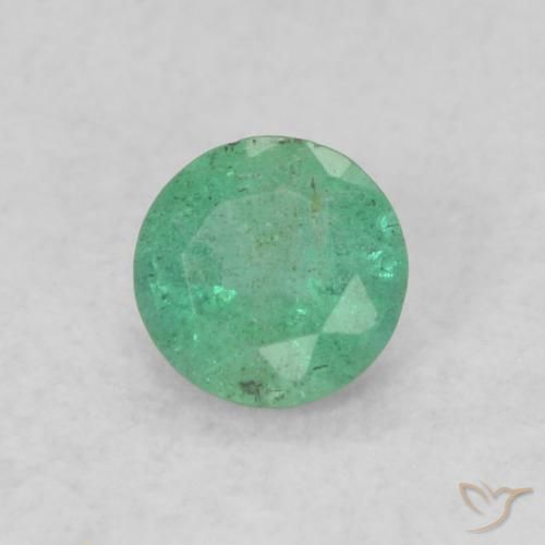 Émeraude Vert moyen naturelle Tour, 0.14 ct, SI