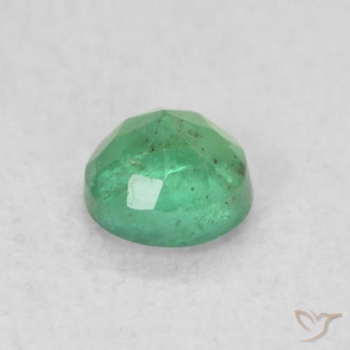 Émeraude Vert froid léger naturelle Tour, 0.17 ct, SI