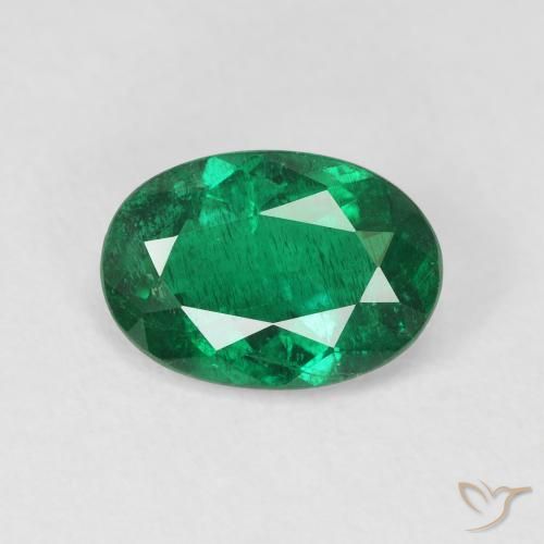 1.86ct Naturel Vert foncé Émeraude, ovale, VS-SI