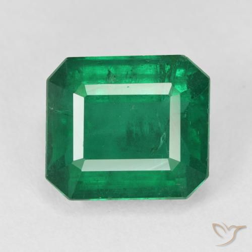 5.91ct Naturel Vert foncé Émeraude, Taille émeraude, VS-SI