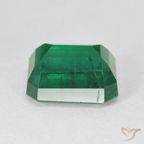 Émeraude Vert foncé naturelle Octogone / coupe Émeraude, 5.91 ct, VS-SI