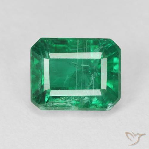 3.30ct Naturel Vert foncé Émeraude, Taille émeraude, VS-SI