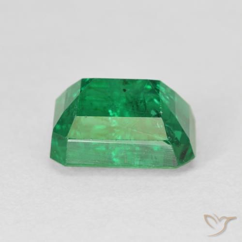 Émeraude Vert foncé naturelle Octogone / coupe Émeraude, 3.30 ct, VS-SI