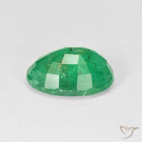 Émeraude Vert moyen naturelle ovale, 3.38 ct, VS-SI