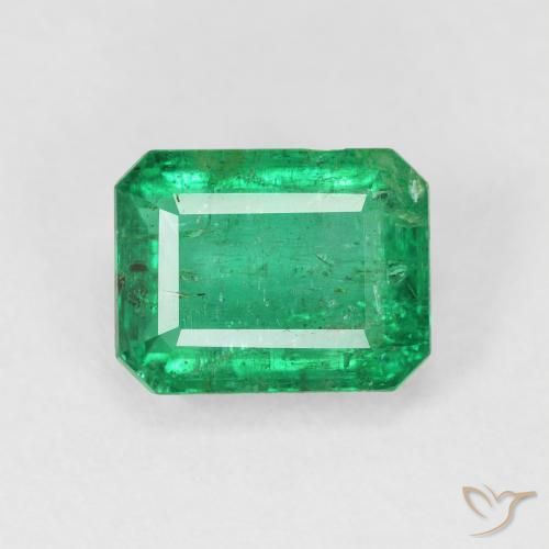 3.51ct Naturel Vert Électrique Émeraude, Taille émeraude, VS-SI