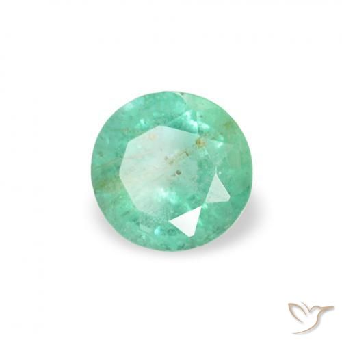 Émeraude Vert émeraude frais naturelle Tour, 0.16 ct, SI