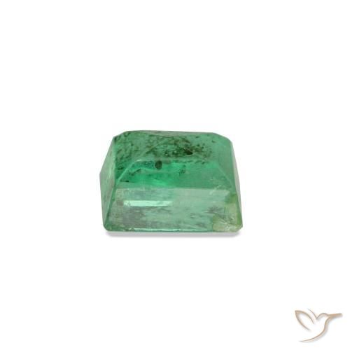 Émeraude vert naturelle baguette, 0,16 ct, SI