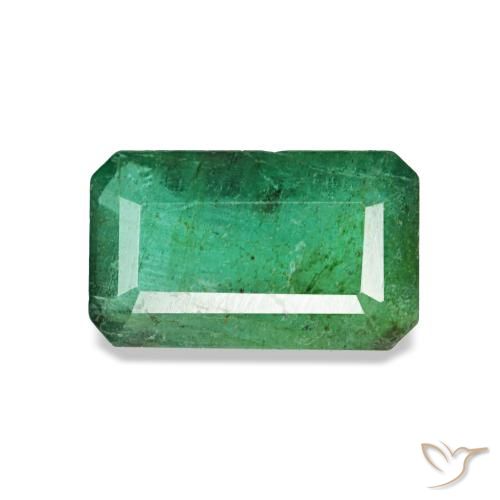 Émeraude Vert moyen naturelle Taille émeraude, 1.06 ct, SI
