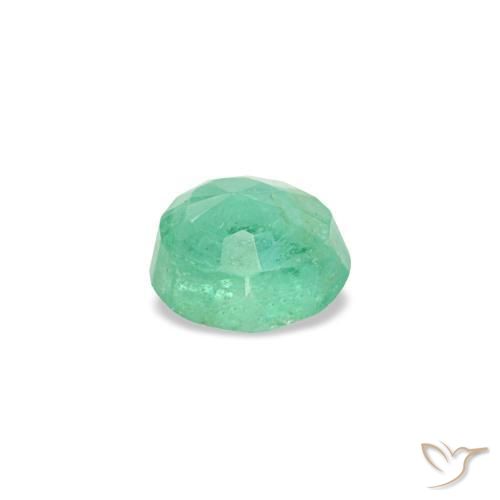Émeraude vert naturelle coupe roude, 0,19 ct, VS-SI