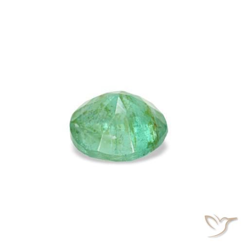Émeraude vert naturelle coupe roude, 0,17 ct, VS-SI