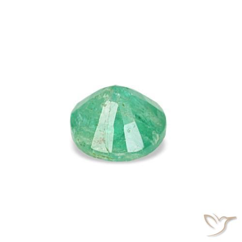 Émeraude vert naturelle coupe roude, 0,16 ct, VS-SI