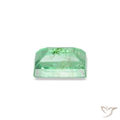 Émeraude vert naturelle baguette, 0,19 ct, VS-SI