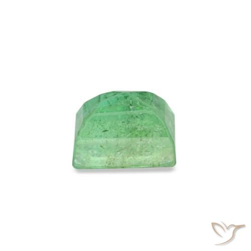 Émeraude vert naturelle baguette, 0,16 ct, VS-SI