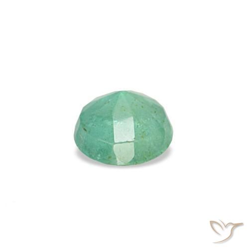 Émeraude vert naturelle coupe roude, 0,16 ct, VS-SI