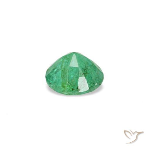 Émeraude vert naturelle coupe roude, 0,16 ct, VS-SI