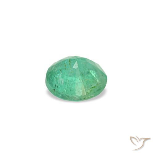 Émeraude vert naturelle coupe roude, 0,17 ct, VS-SI
