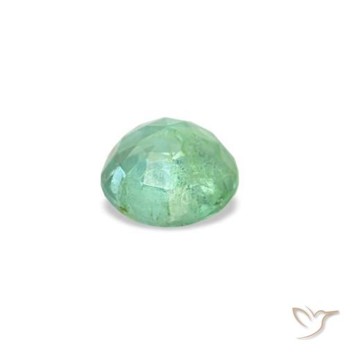 Émeraude vert naturelle coupe roude, 0,17 ct, VS-SI