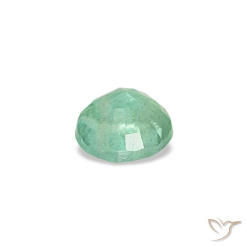 Émeraude vert naturelle coupe roude, 0,17 ct, VS-SI