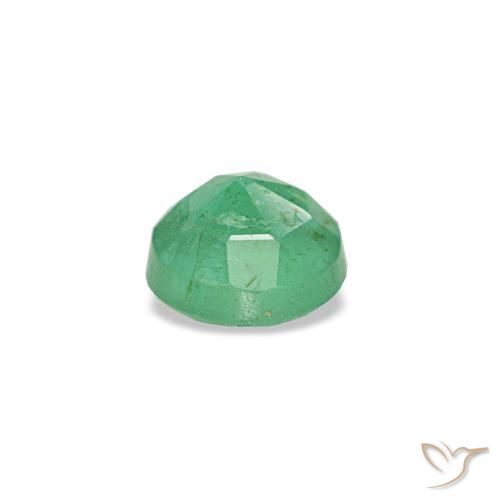 Émeraude vert naturelle coupe roude, 0,18 ct, VS-SI