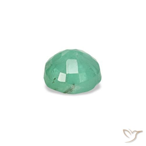 Émeraude vert naturelle coupe roude, 0,17 ct, VS-SI