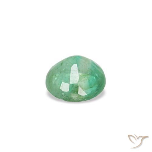 Émeraude vert naturelle coupe roude, 0,16 ct, VS-SI